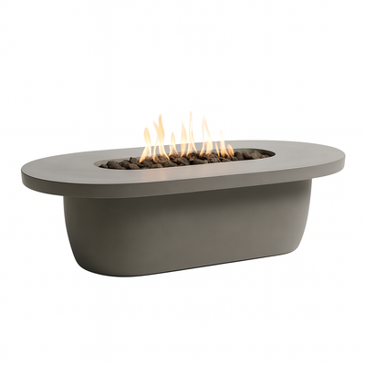 SolariaStone Crescent 52" Oval Fire Table